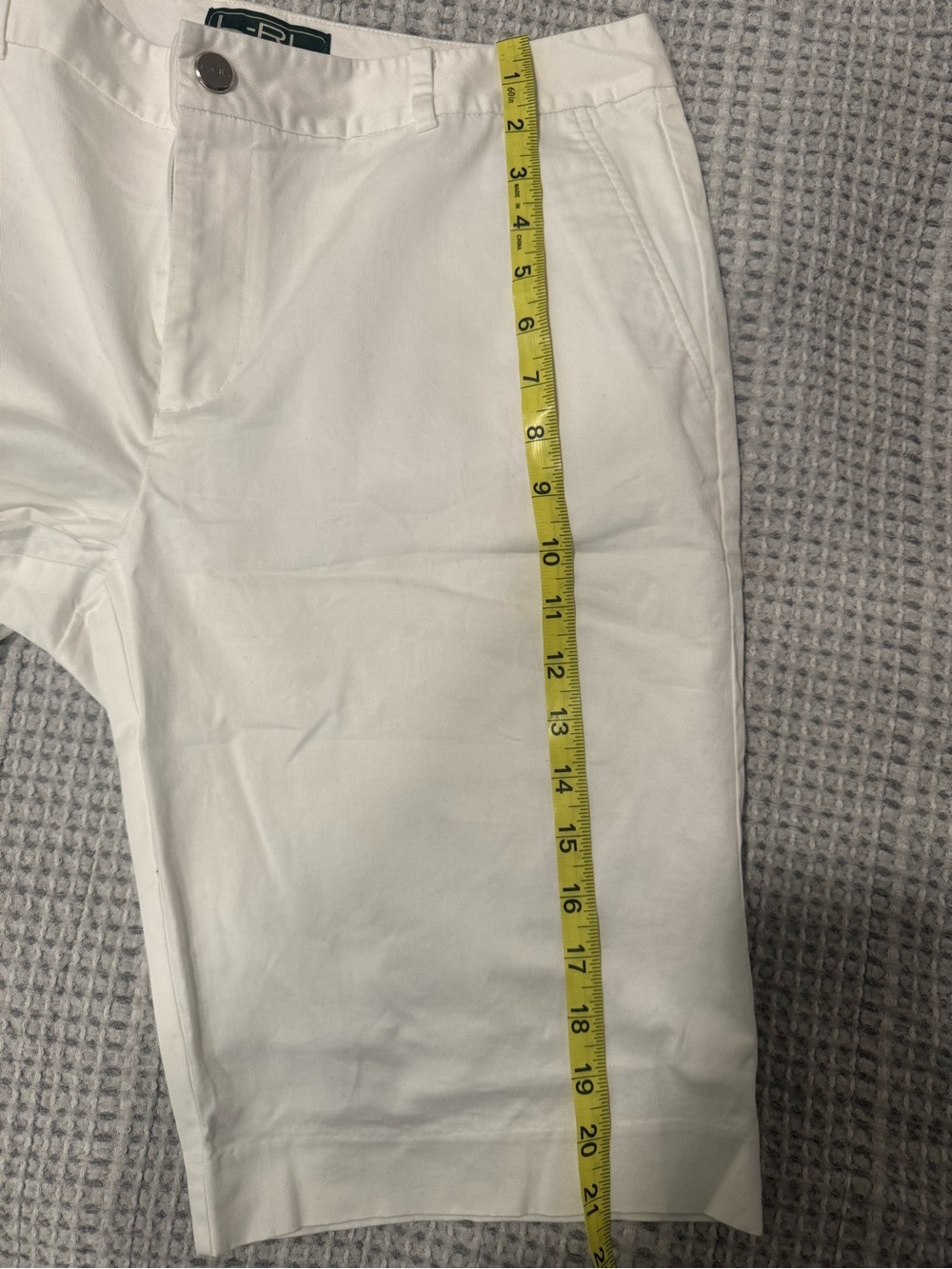 Lauren Ralph Lauren White Bermuda Shorts Lightweight Summer Essential - Picture 9 of 11